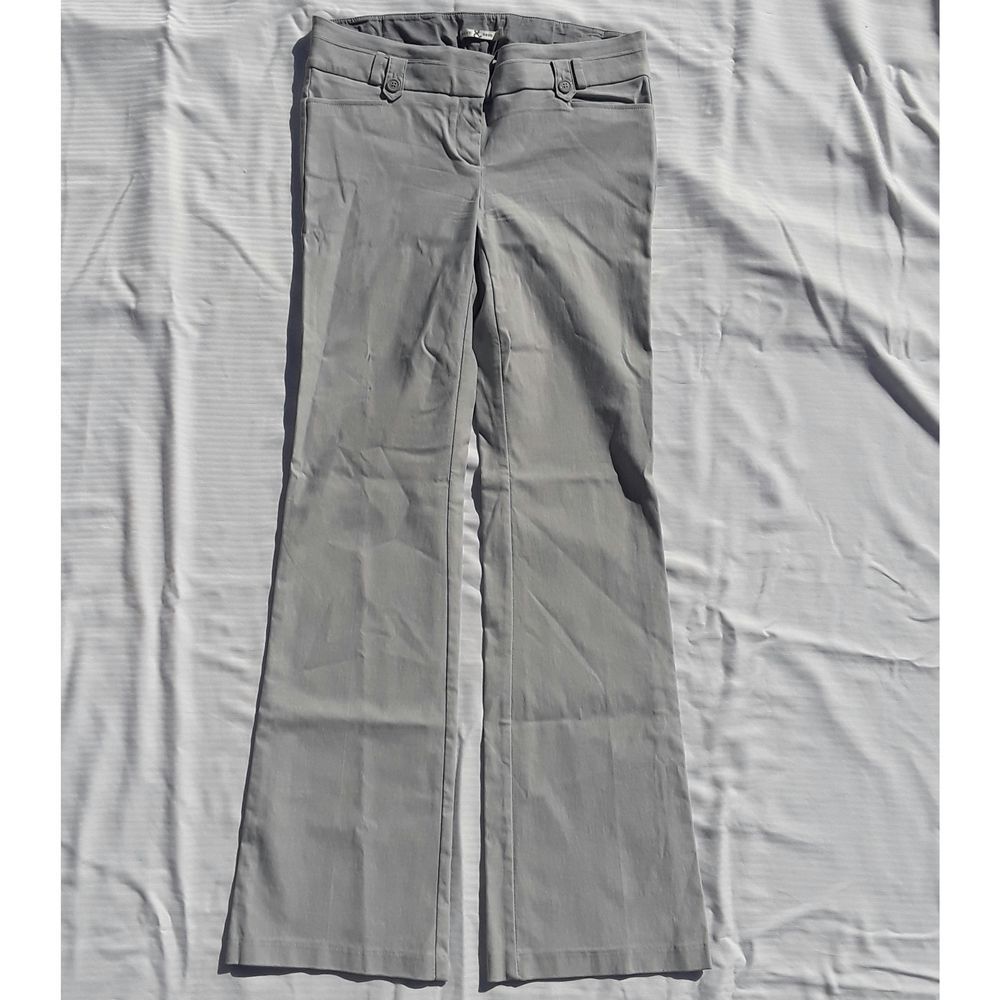 Have&Have grey flat front pant